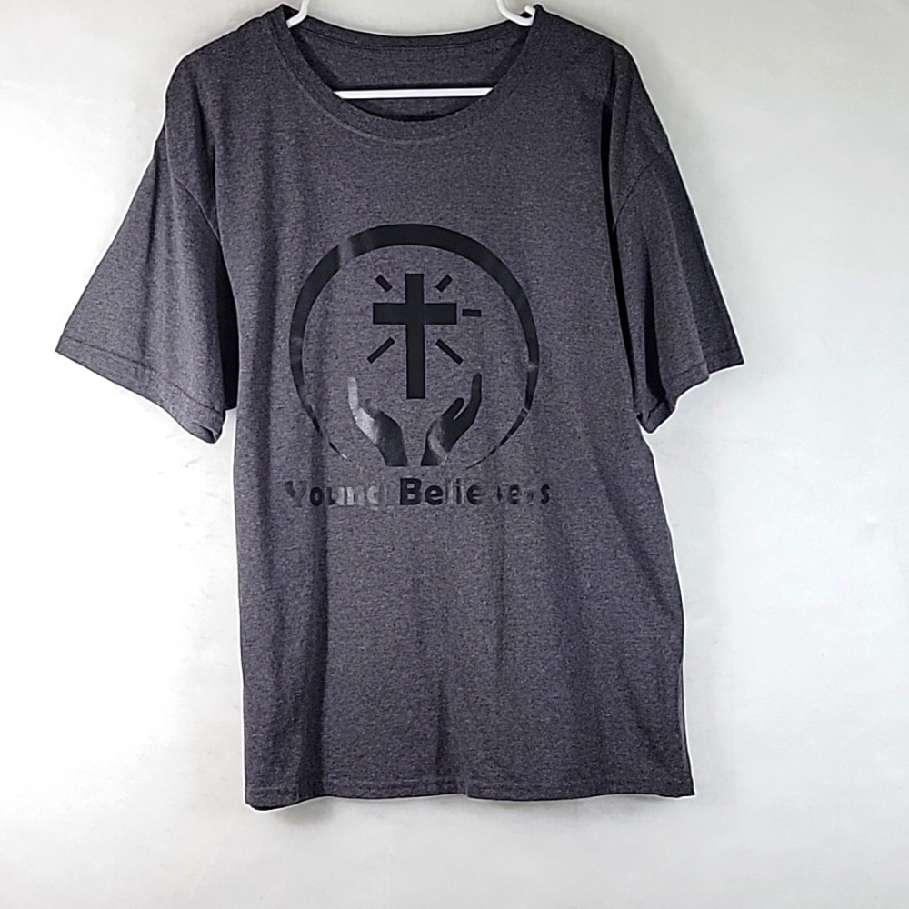 Unbranded T-Shirt w Logo "Young Believers Big Lake, TX Size L